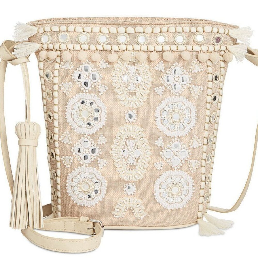 Angel By L. Martino Tassle BOHO Crossbody Bag  NEW